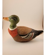 Vintage Door Stop Mallard Duck Decoy Stuffed Home Decor Plush Water Fowl... - $342.52 MXN