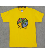 WISCONSIN DELLS T-SHIRT YOUTH SZ L (14/16) YELLOW HAWAII BRIGHT PALM TRE... - £7.47 GBP