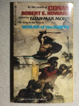 WORMS OF THE EARTH by Robert E Howard (1977) Zebra paperback Jeff Jones cover - £11.09 GBP