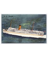 SS Florida P&amp;O Steamship Company Miami Florida FL UNP Linen Postcard XA5 - $73.88 MXN