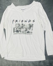 Friends TV Show Womens T Shirt Top Sz XL Large Long Sleeve Pullover Whit... - $11.65