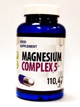 Magnesium Complex 5 - 800mg 120 Caps 5 Forms Oxide Citrate Glycinate Malate - £17.70 GBP