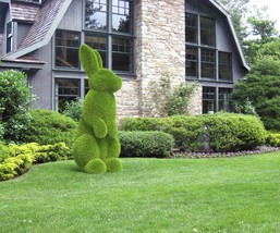 Outdoor Animal Large Rabbit Topiary Green Figures covered in Artificial ... - $3,600.00