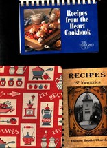Lot of 3 VintageCookbooks Community Recipes Books PAMPERED CHEF - £17.77 GBP