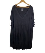 Torrid Super Soft Sleep Nightgown Size 6 / 6X Black Stretch Knit V Neck ... - $49.39
