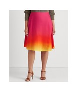 Lauren Ralph Lauren Women&#39;s Plus Size Ombré Linen-Blend Midi Skirt 14 B4HP - £23.19 GBP