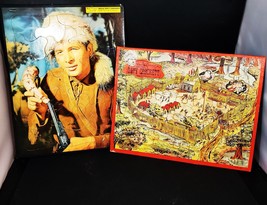 Set Of 2 1955 Disney Frame Tray Puzzles, Davy Crockett King Of The Wild Frontier - £30.96 GBP