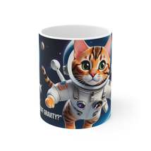 Cat Breeds in Space - Bengal Breed - Ceramic Mug 11oz - £13.79 GBP