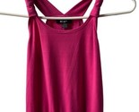 BCX Tank Top Girls Size S Hot Pink Dressy Banded Straps - £3.18 GBP