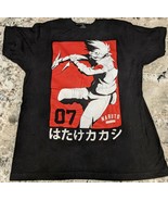 Naruto Shippuden Collection Men&#39;s Kakashi Hatake Team 07 Black Shirt Men... - £9.04 GBP