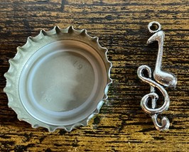 Musical Note Steel Charm - $3.83 CAD