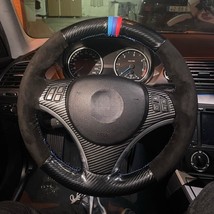 Steering Wheel Cover For BMW M Sport M3 E90 E91 E92 E93 E87 E81 E82 E88 ... - $50.18