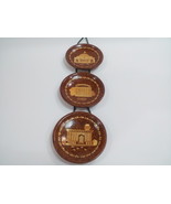 Russia Kiev Set 3 plates Public Buildings Plate-4-y104 - $20.00