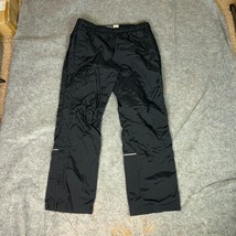 Vintage Nike Bauer Mens Pants Extra Large Black Track Lined Windbreaker ... - $34.98