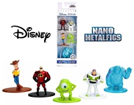 Disney Pixar Nano Metalfigs Mini Diecast Metal Figure Toy Set 5 Pack (Pack B) - £14.38 GBP