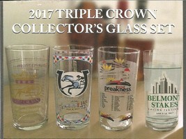 2017 - Triple Crown Four Glass Set in NEW, UNUSED, MINT Condition - £26.14 GBP