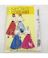 McCalls Costumes Sewing Pattern Poodle Skirt 1950s M5681 Size B5 Adult 8... - £8.24 GBP