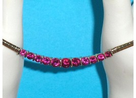 Technibond Created Ruby or Pink Sapphire Omega Necklace  - $97.00