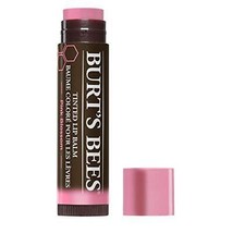Burts Bees 100% Natural Tinted Lip Balm, Pink Blossom with Shea Butter &amp; - £7.20 GBP