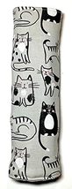 Grey Gray Tabby Tuxedo Kitty Cat Universal Car Seat Belt Headphone Headset Cover - £10.19 GBP