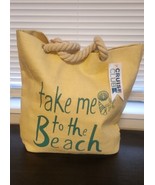Cruise Club  Canvas Beach Bag Tote Take Me To The Beach NWT - £16.42 GBP