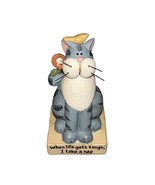 Vintage Suzie Skoglund Cat Nap Figurine When Life Gets Tough I Take A Na... - $27.05 CAD