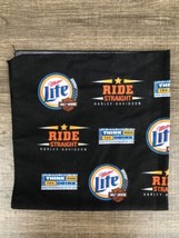 Vintage Harley Davidson Miller Lite Bandana Beer Logo Ride Straight 21&quot;x... - $14.73