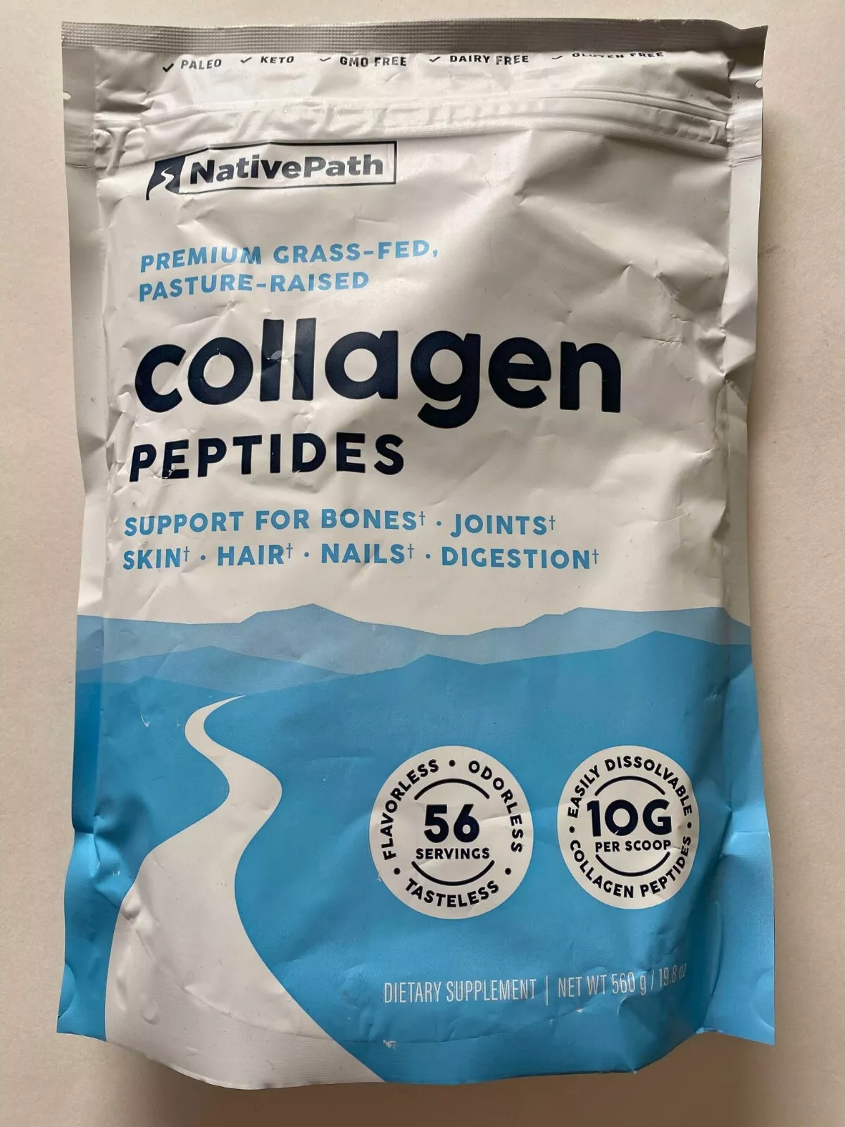 Collagen Peptides Protein Powder for Skin Hair Nails ( 56 Servings ) Nat... - £37.06 GBP