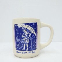 Morton Salt Mug Umbrella Girl Celebrate 150 Years Bryan China 1914 - £10.71 GBP