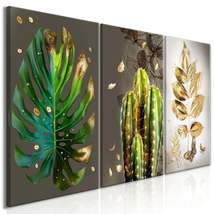 Tiptophomedecor Stretched Canvas Nordic Art - Covered in Gold - Stretche... - $99.99+