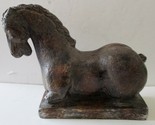 Large Attila Tivadar Cast Stone Chinese Tang Horse Sculpture - $1,386.00