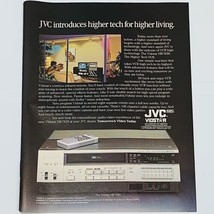 Vintage 1980&#39;s JVC Vidstar HR-7650 VCR Video Recorder Magazine Print Ad 8&quot; x 10&quot; - £5.19 GBP