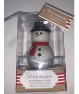NIB Kate Aspen Salt and Pepper Shakers Ceramic Snowman 2 pc - $8.00