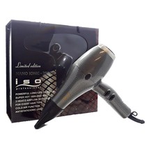 ISO Beauty Black Pearl Nano Pro Hair Dryer 1875w Turbo Velocity Drying Power - £50.59 GBP