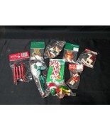 New Old Stock 9 Vintage 1980s Christmas Ornaments Sealed Package - $19.53