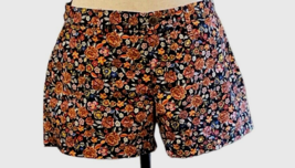 Old Navy Womens Floral Shorts Size 4 Multicolor Flat Fronts Pockets - £15.41 GBP