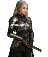 Lady Armor -Medieval Knight Fantasy Brave Lady Warrior Half Body Armor -... - $420.53 CAD
