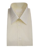 Men&#39;s Shirts Measures Small Yellow Soft United Cotton Blend Made IN Ital... - £25.62 GBP+