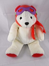 Hallmark Love is in the Air Pilot White Polar Bear Plush 14 Inch Valentines  - $8.95