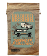 BIODIESEL MARIJUANA BURLAP BAG DEFENDER pot leaf wall car truck #130 STR... - $21.86 CAD