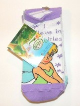 Disney Fairies Tinkerbell Toddler Girls Socks I Believe Sock Size 6-8 NWT - $6.57