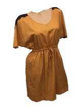 Mustard yellow black lace bebop medium - $5.93