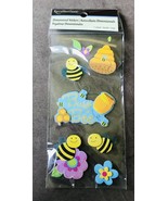 RECOLLECTIONS DIMENSIONAL STICKERS BUSY BEE 7 PIECES NEW IN PACKACE - £3.06 GBP