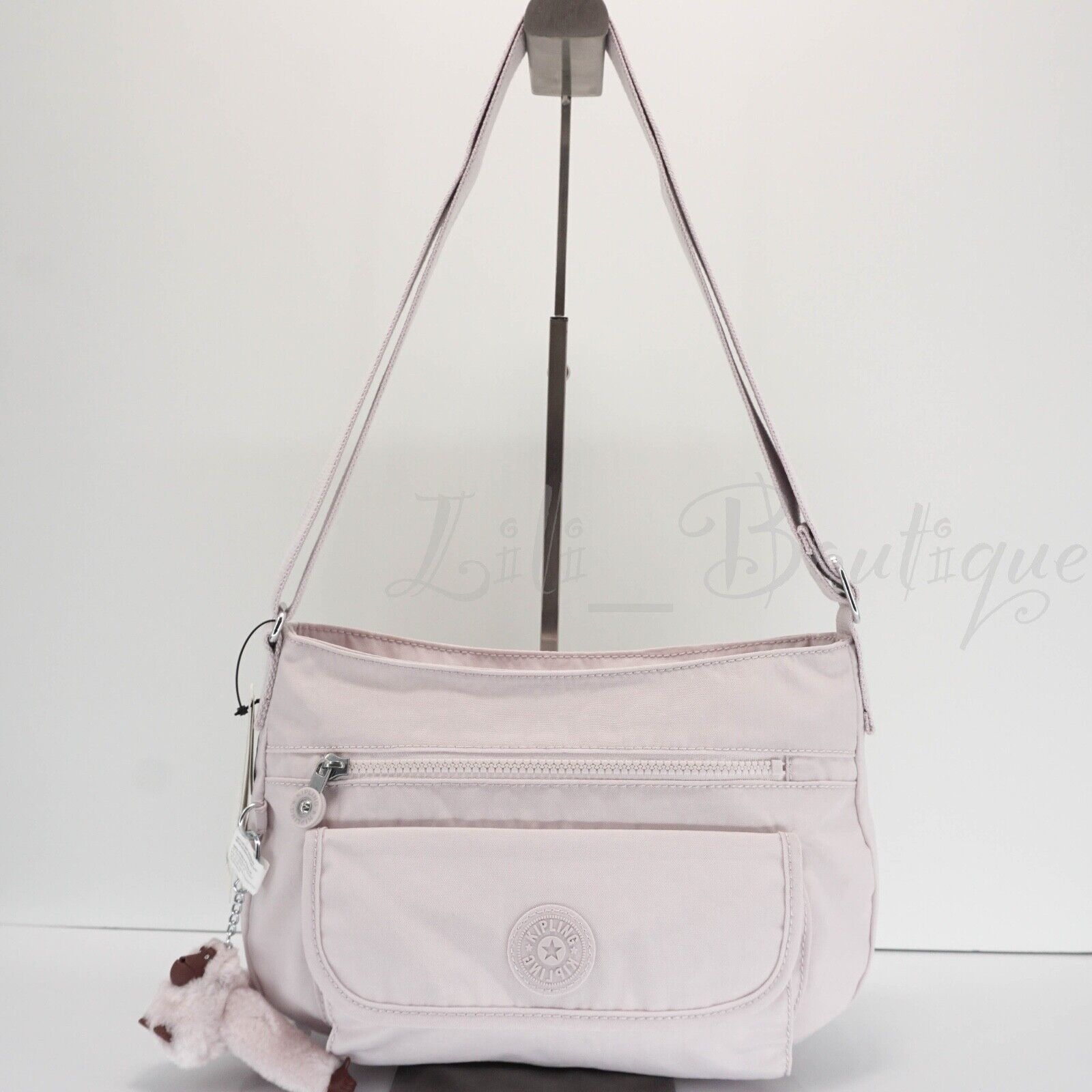 Primary image for NWT Kipling HB3819 Syro Crossbody Shoulder Bag Purse Polyamide Wishful Pink $84