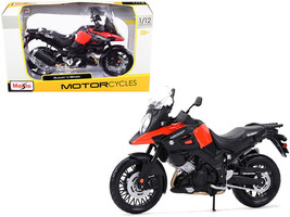 Suzuki V-Strom Red and Black 1/12 Diecast Motorcycle Model by Maisto - £19.87 GBP