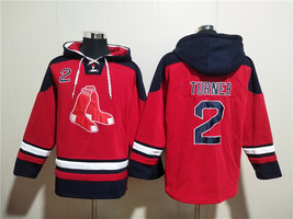 Men&#39;s Boston Red Sox #2 Justin Turner Red Ageless Must-Have Lace-Up Pull... - $75.99