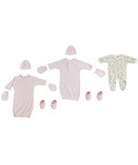Preemie Girls Sleep-n-play, Gowns, Caps, Booties And Mittens - £25.28 GBP