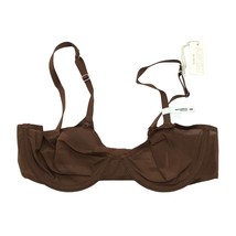 Smoothez by Aerie Bra Balconette Sheer Mesh Unlined Underwire Brown 34B - £15.13 GBP