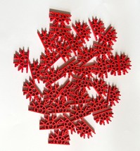Qty 8 ~ KNEX Micro Red Connectors 5 way K&#39;nex #509062 Replacement - £1.57 GBP
