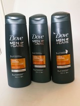 Dove Men+Care 2 in 1 Shampoo + Conditioner, Thick and Strong 12 oz Lot Of 3 - £22.17 GBP